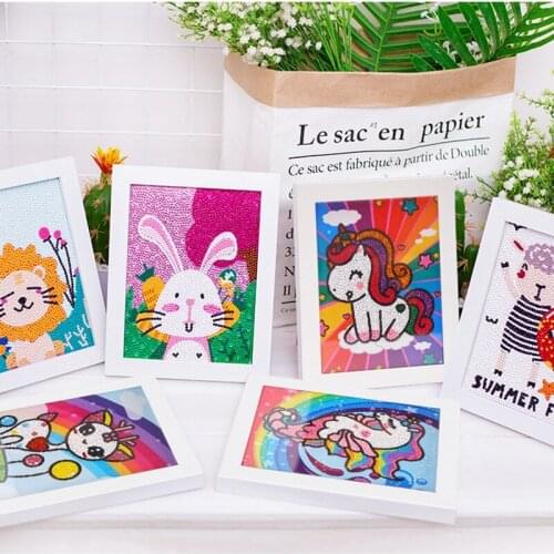 18*23cm Unicorn Diamond Painting Cartoon Animals DIY Diamond Embroidery Production Kit Child Gift Home Decoration