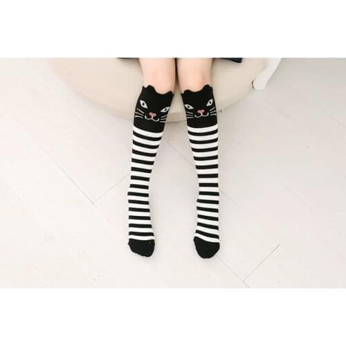 2020 Cartoon Cute Children Sock Print Animal Cotton Baby Kid Sock Knee High Long Fox Socks For Toddler Girl Clothing Accessories