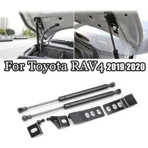 2Pcs Car Front Engine Bonnet Gas Struts Bars Damper Hood Lift For Toyota RAV4 Auto Gas Shock Hood For Toyota RAV4 2019 2020