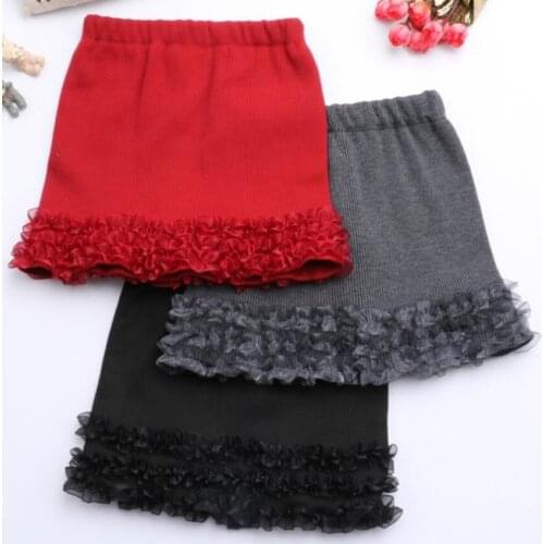 Baby girl spring autumn thick knitted skirt kids children elastic waist package hip mini skirt