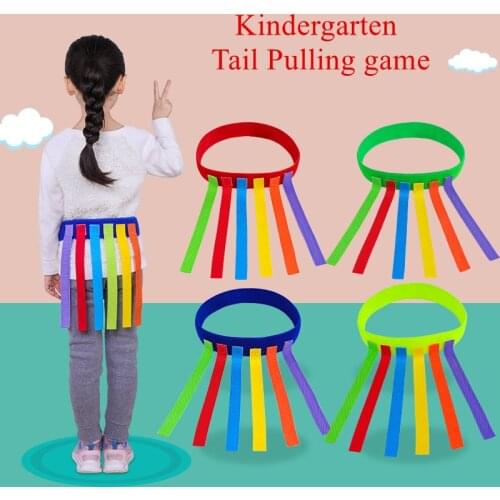 Kids Funny Outdoor Game Catching Tail Training Equipment Toys For Children Adult Kindergarten Boys Girls Teamwork Sport Game Toy
