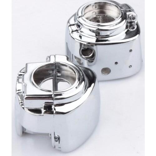 For 96-06 Harley Dyna Sportsters XL883 XL1200 Softail V-Rod Touring Electra Road Glide Chrome Handlebar Switch Housing Cover
