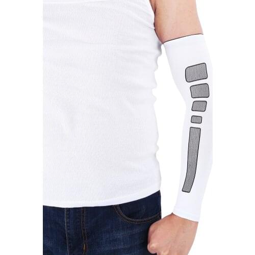 Breathable Quick Dry UV Protection Running Arm Sleeves Basketball Elbow Pad Fitness Armguards Sports Cycling Arm Warmers M/L/XL