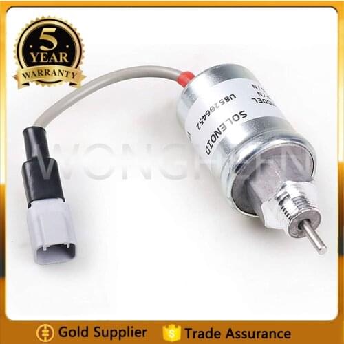 12V Stop Solenoid U85206451 For Perkins 402D 403D 404D 404C 403C U85206452 U85206450 185206452 185206450 185206192