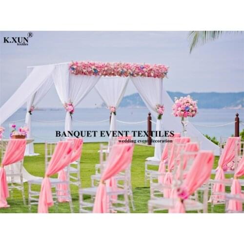 Ice Silk Backdrop Curtain Out Door 1.5x2.4m Wedding Drapery Ice Silk Stage Background Wedding Wall Event Party Decoration
