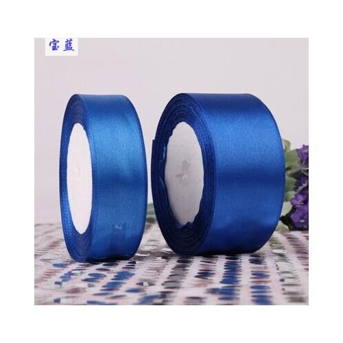 Hot sale Navy blue Retail 25 Yards 40mm 4cm Width Satin Ribbon Bow Wedding Party Craft Decoration Gift Packaging High Quality