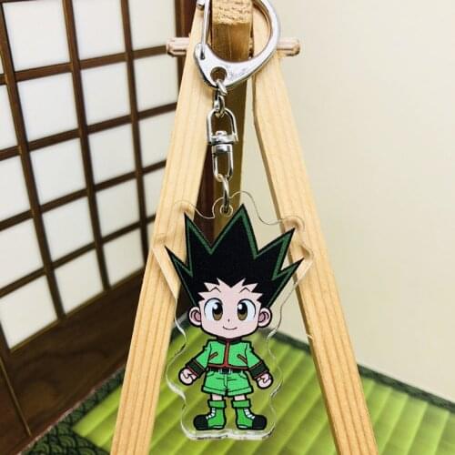 HUNTER X HUNTER Model Doll Acrylic Keychain Toy HUNTERxHUNTE Gon Freecss Killua Zoldyck Kurapika Leorio Hisoka Figure Keyring