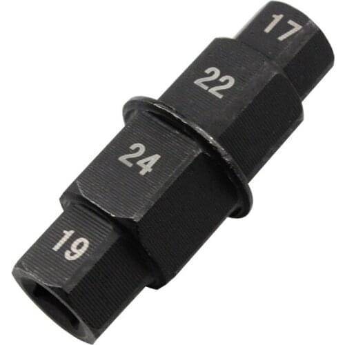 1PC Motorcycle Spindle Wheel Removal Tool Adaptor Tool 17 19 22 24mm Hub Axle Hex Aid For Honda For Yamaha For Suzuki Motor Part