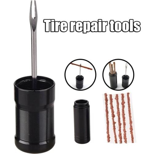 Bicycle Tire Repair tools Fork Drill Bit Vacuum Tire Repair Special Portable Emergency Tire Repair Strip BIN