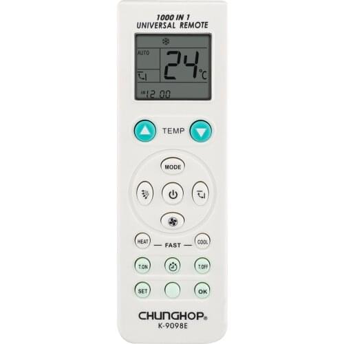 Air Conditioner Universal Remote Control For Samsung Gree Haier AUX SANYO Panasonic A/C Conditioning Controller Chunghop K-9098E