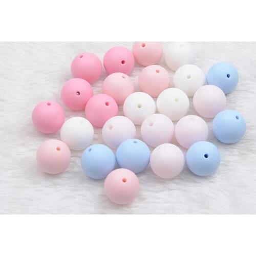 Colorful Big Hole round Beads DIY Necklace Bracelet Silicone Beads charms for bracelet making jewlery jewelry making