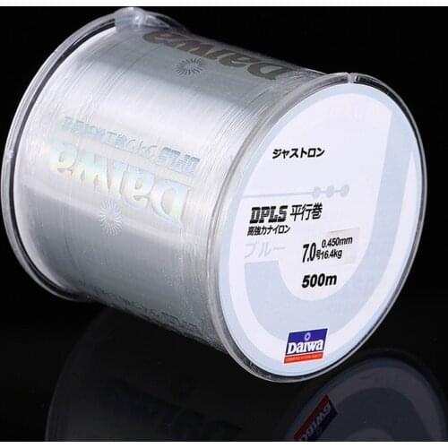 500m Daiwa Nylon Fishing Line Super Strong 2LB - 40LB 5 Colors Japan Monofilament Main Line Fishing Line Accessories