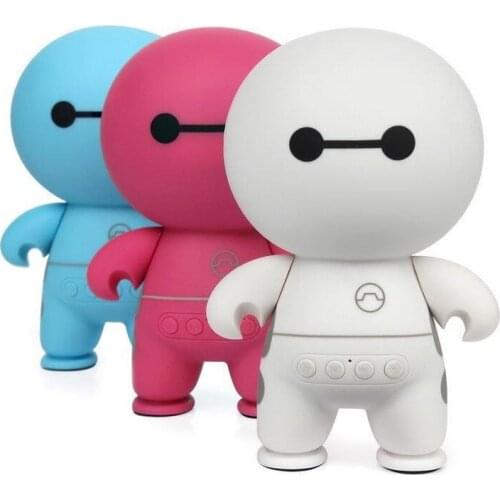 B21 Cute Mini Portable Bluetooth Speaker 3D HiFi Subwoofer Cartoon Doll Audio Support TF Card Aux Outdoor Desktop Loudspeaker