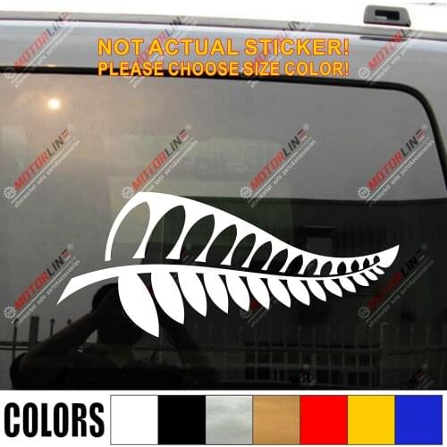 New Zealand Fern Zelanian Kiwi Car Truck Decal Sticker Vinyl Die cut no background, You choose size and color