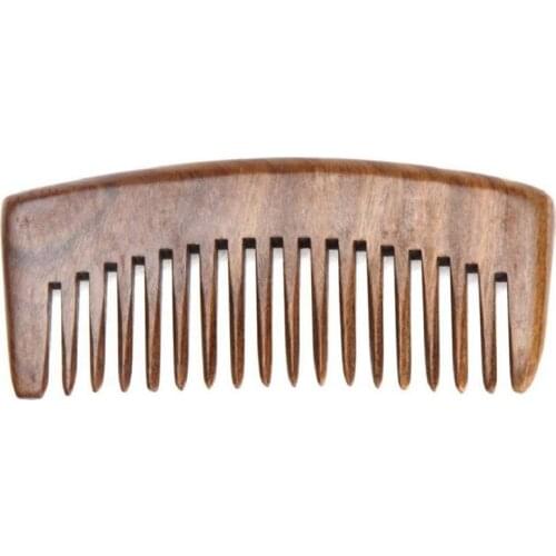 Natural Green Sandalwood Comb Wooden Massage Present Comb