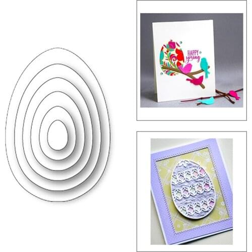 2020 New Easter Eggs Nesting Layered Metal Cutting Dies For DIY Cut Paper Craft Making Decoration Card Scrapbooking No Stamp Set