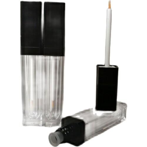 8ml square shape plastic tube for lip gloss balm honey eyeliner brush art nail active eyelashes cosmetic make up packing