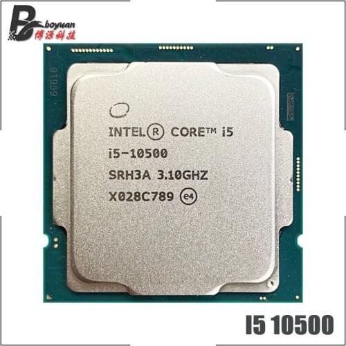 Intel Core i5-10500 i5 10500 3.1 GHz Six-Core Twelve-Thread CPU Processor L2=1.5M L3=12M 65W LGA 1200