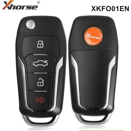 Xhorse XKFO01EN Wire Remote Key Condor Flip 4 Buttons Unmovable Key King English Version 5pcs/lot