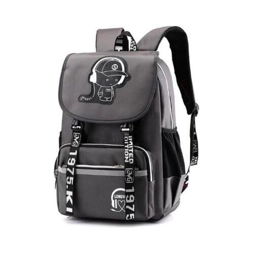 School backpack for boys reflective strip sport bagpack school bags for teenage girls bookbag female backpack dropshipping