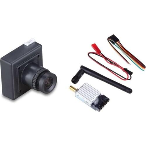 TS351 5.8G 8CH 200mW Wireless AV Transmitter + CCD 700TVL Camera Set for RC Drone Aerial Photograph