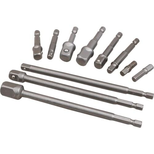 Hexagonal Shank to Square Joint Socket Rod Adapter Extension Drill Bits Bar Hex Bit Set Power Tools Combined Hand Tool 896B