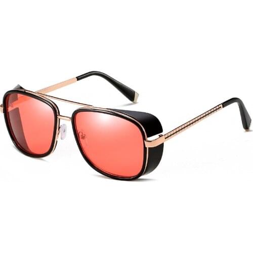 Vintage Steampunk Gothic Sunglasses Men Women Brand Designer Coating Ladies Sun Glasses Unique Personality Eyewear Shades UV400
