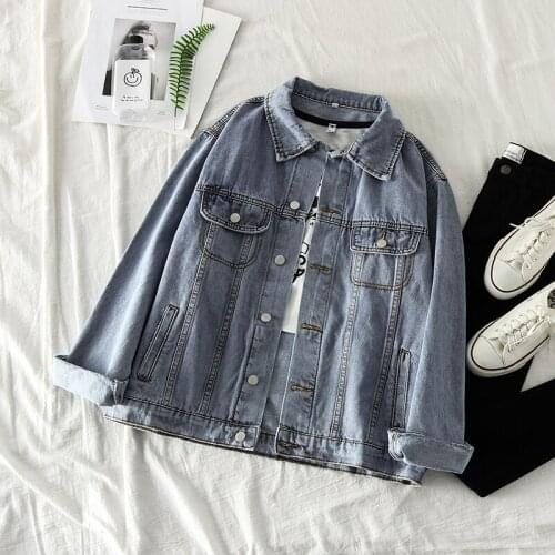Womens New Harajuku Style Denim Jacket