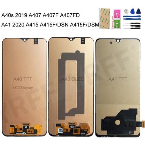 For Samsung Galaxy A40S 2019 A407 A407F NEW LCD For SAMSUNG Galaxy A41 2020 A415 A415F LCD Display Touch Screen Digitizer