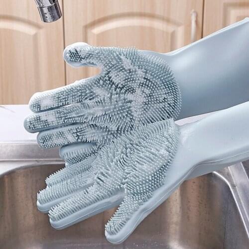 Winter Household Dishwashing Gloves Clothes Rubber Gloves LaTeX Waterproof Household Gloves Wholesale dish washing gloves