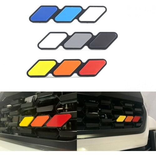 1pc For Toyota Tacoma 4Runner Tundra Tri-color 3 Grille Badge EMBLEM EOA