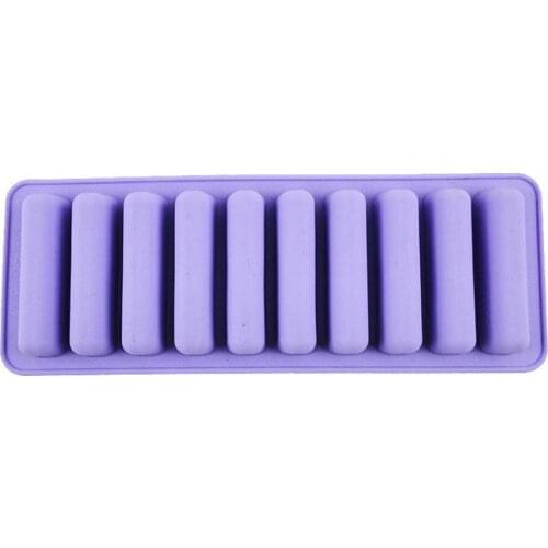 10 Grids Long Strip Shape Silicone Chocolate Mold Tray For Homemade Diy Baking Mould Cake Muffin Baking Mold Ice Cube Tray