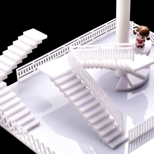 5pcs Building sand table model scene material model stair railing DIY model fence 1:50 scale