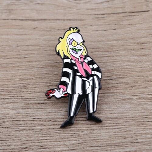 BG1007 Dongmanli Horror Movie Enamel Pins Badge Brooch Backpack Bag Collar Lapel Decoration Jewelry Gifts for Friends