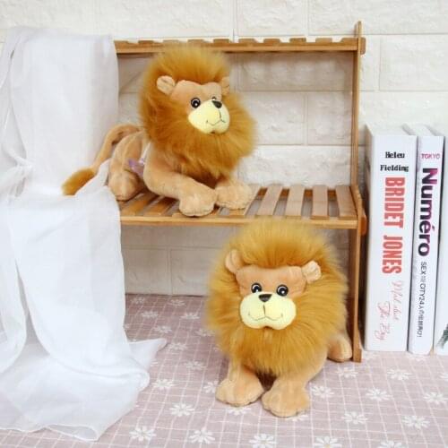 Imitation Lion Doll Forest Animal Lion King Plush Toy Grab Machine Doll Gift