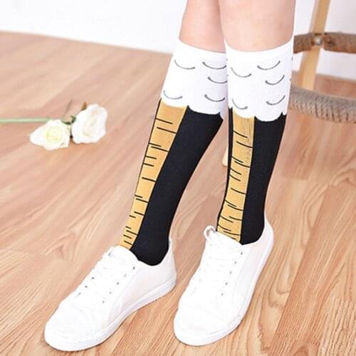 ITFABS Newest Arrivals Fashion Hot Women Trendy 3D Lovely Funny Over Knee High Long Socks Below Keen Length Socks