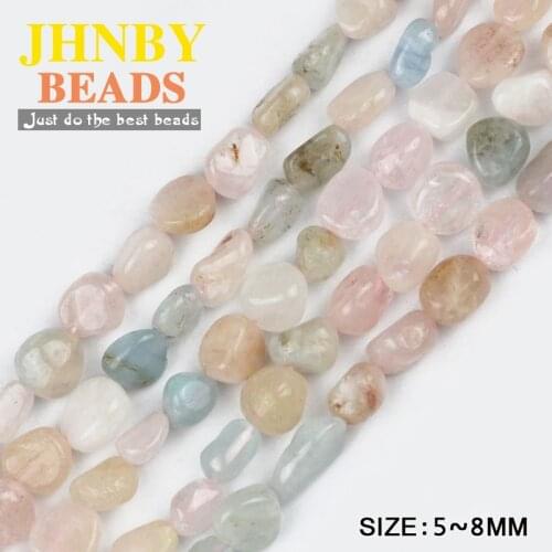 JHNBY Morgan carnelian Irregular Gravel Chips Loose beads Natural Stone beads Jewelry bracelet necklace making DIY Accessories