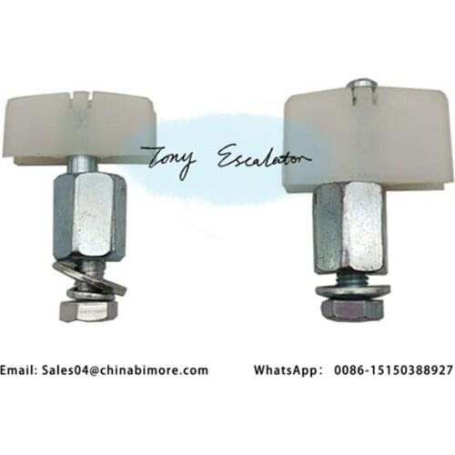 Elevator landing door slider WHITE PLASTIC for selcom fermator