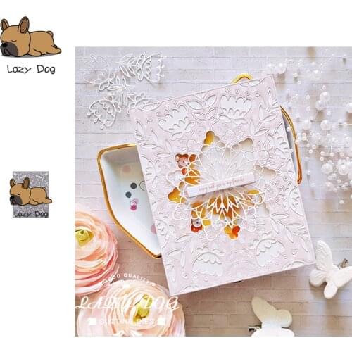 Flower Background Metal Cutting Dies Scrapbooking Stencil Decorative Craft Embossing Die Cuts Card Making New Dies For 2019