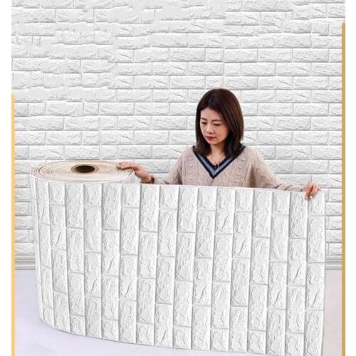 5M/10M Wall Stickers Imitation Brick Bedroom Decoration Waterproof Self-Adhesive Wallpaper ​home decoration accessories