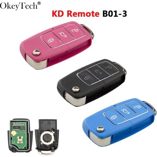 Okeytech New Styling B-Series B01 Remote Key 3 Buttons Remote Key For Mini KD300/KD900/URG200 Key Programmer Machine Multi-color