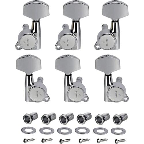 Original GOTOH 3L3R Guitar Machine Heads Tuners Tuning Pegs Chrome SG381-01 Electric Guitar Parts