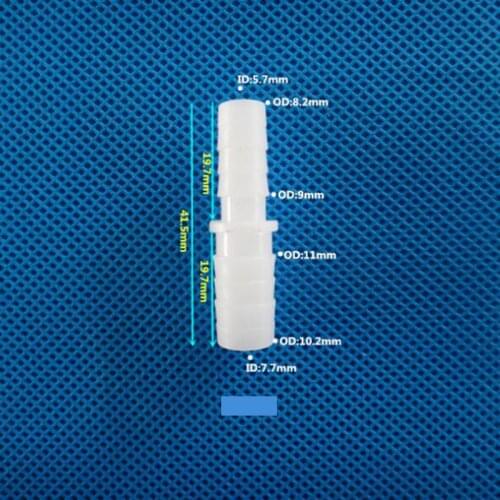 10mm to 9mm Plastic Pipe Fitting Pagoda Barbed Straight Reducing Hose Connector Tube Joint for Garden