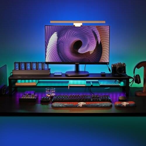 UBS charging computer monitor increase rack aluminum alloy body desktop storage base bracket increase storage