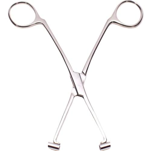 Professional Stainless Steel 6'' Septum Forceps Body Belly Navel Nose Lip Ear Piercing Clamp Tool