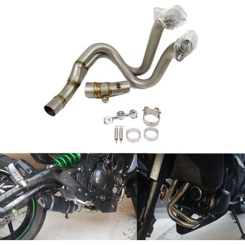 Slip On For Kawasaki ER-6N ER-6F ER6F Ninja 650R 2012 2013 2014 2015 Exhaust Muffler Header Mid Link Pipe ER6N ER 6F Full System