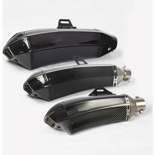 Universal Muffler Pipe 51mm Modified Motorcycle Carbon Fiber Exhaust Motorbike Escape Moto For Yamaha Tmax500 530