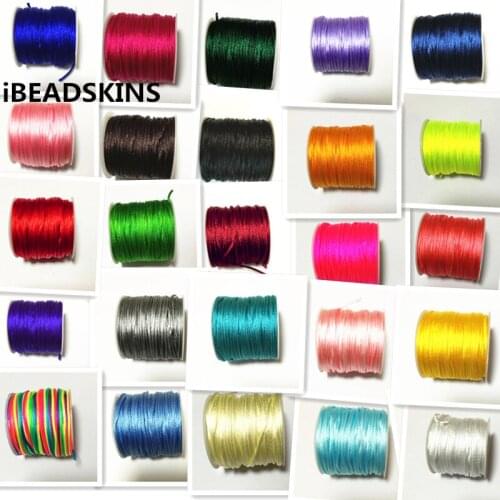 3Rolls/lot 1.5mm 25m/roll (choose color) String Nylon Jewelry Ropes Chinese Knot Line Beading Wire for Jewelery Finding