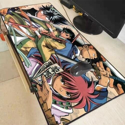 XGZ Japanese Anime Large Gaming Mouse Pad Gamer Locking Edge Keyboard Mouse Mat Gaming Desk Mousepad for CS GO LOL Dota Game XXL