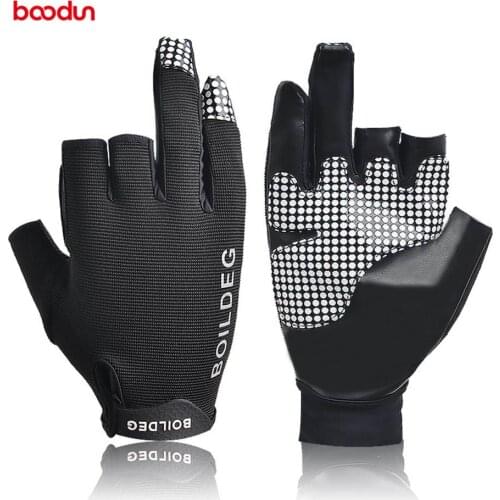 1 Pair 3 Fingers Anti Skid boating Glove Reflective Outdoor Rowing gloves Sailing boat Wear Resistant Fishing Gloves